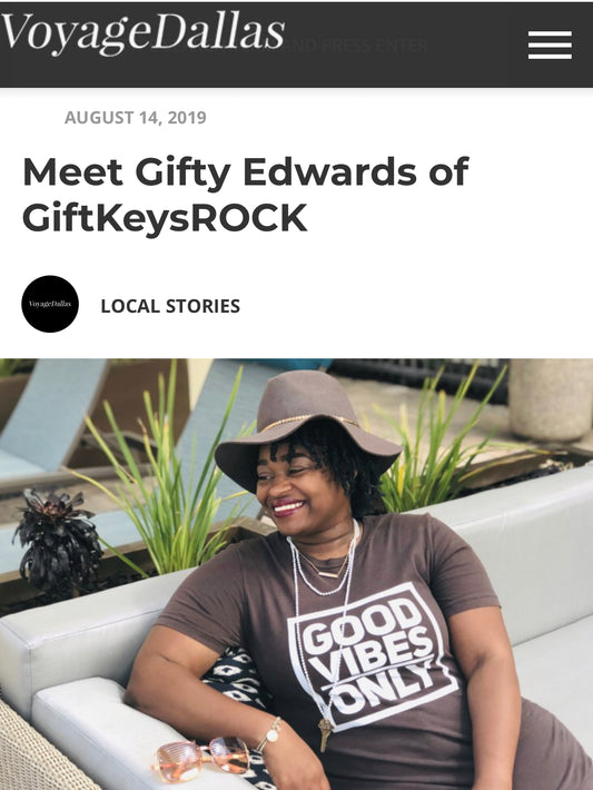 Voyage Dallas Magazine Interview - GiftKeysROCK LLC