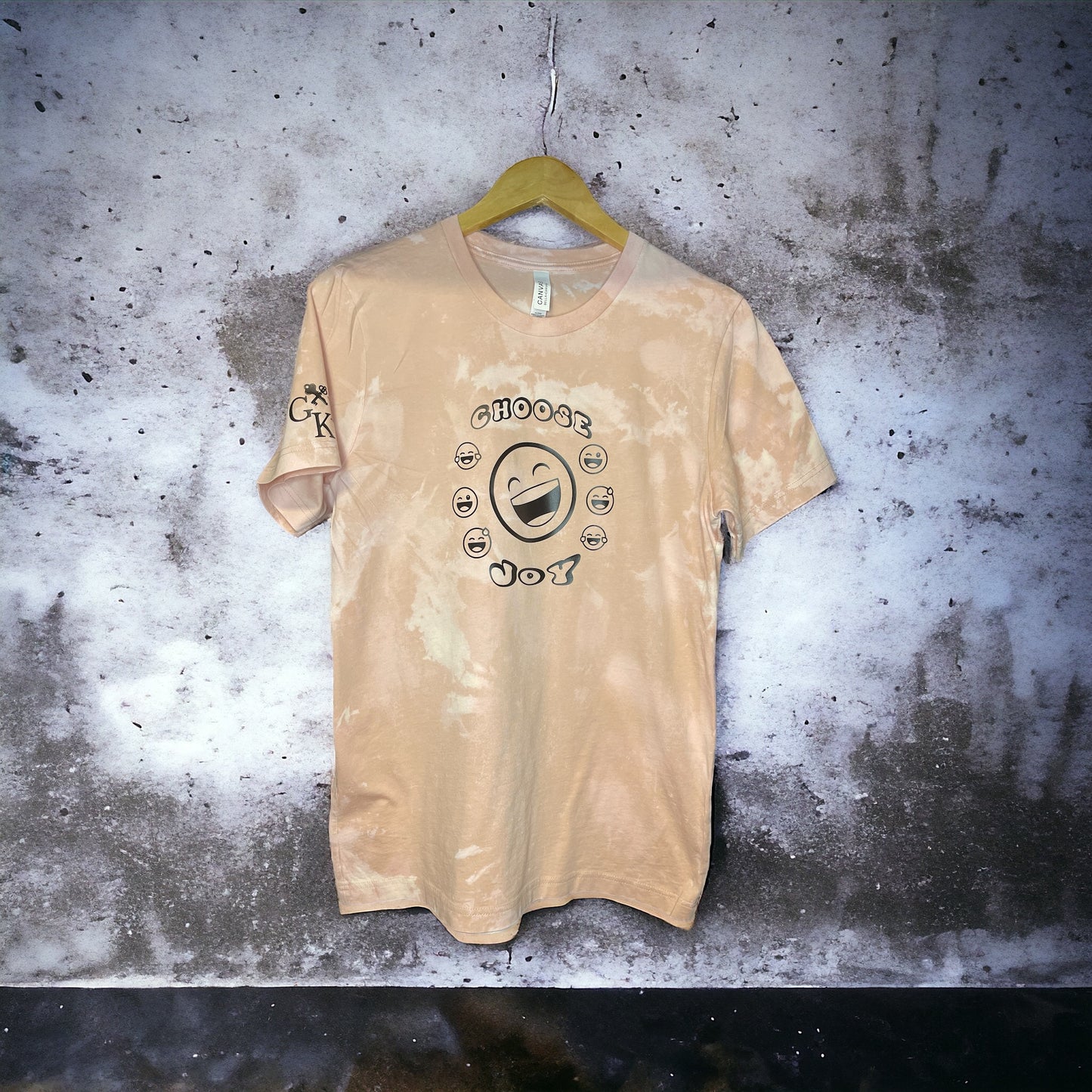 Choose Joy Bleached Tie Dye Unisex Short-Sleeve Tee