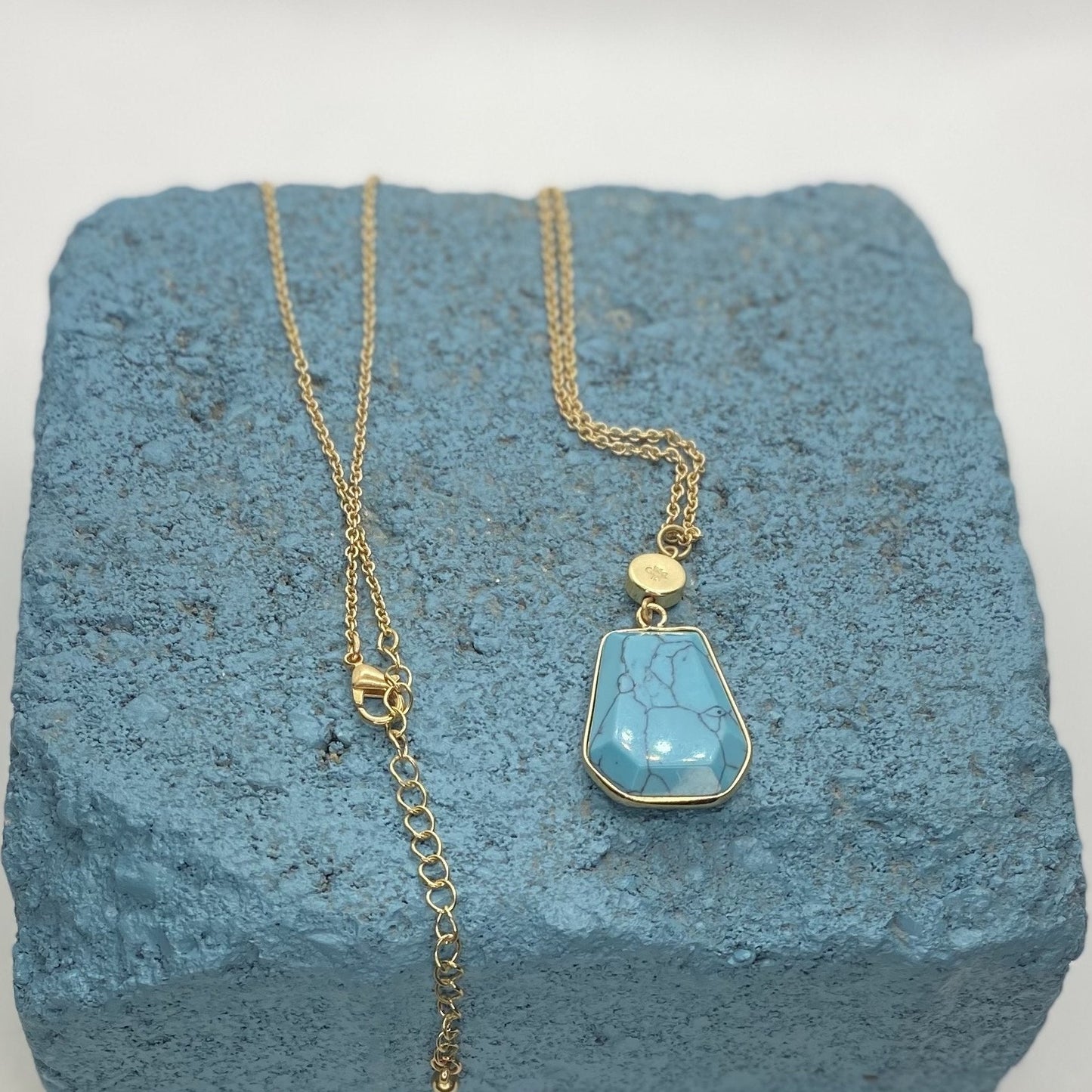 GKR “Signature” Semi Precious Stone Pendant Necklace - GIFTKEYSROCK