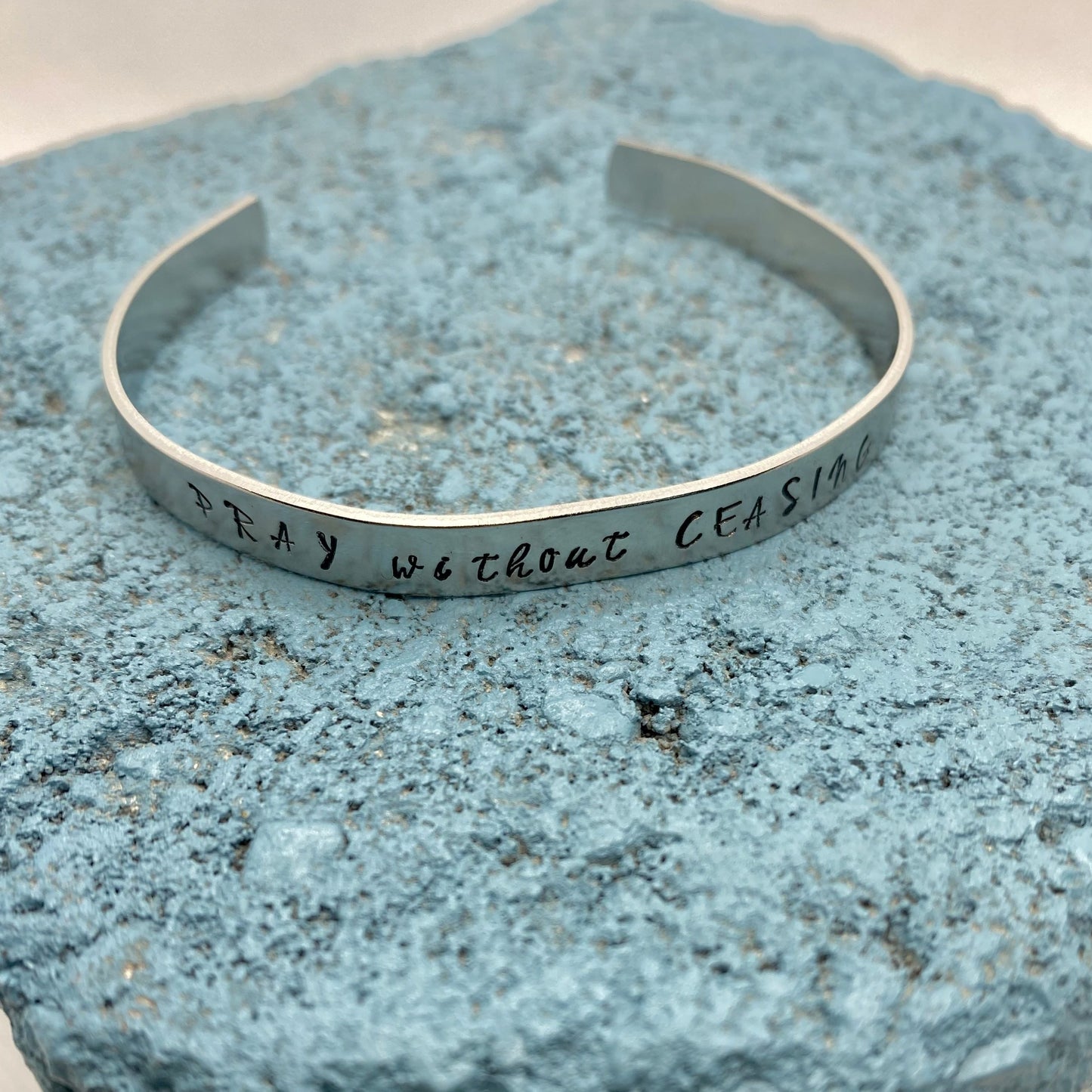 Pray without Ceasing Cuff Bracelet - GIFTKEYSROCK