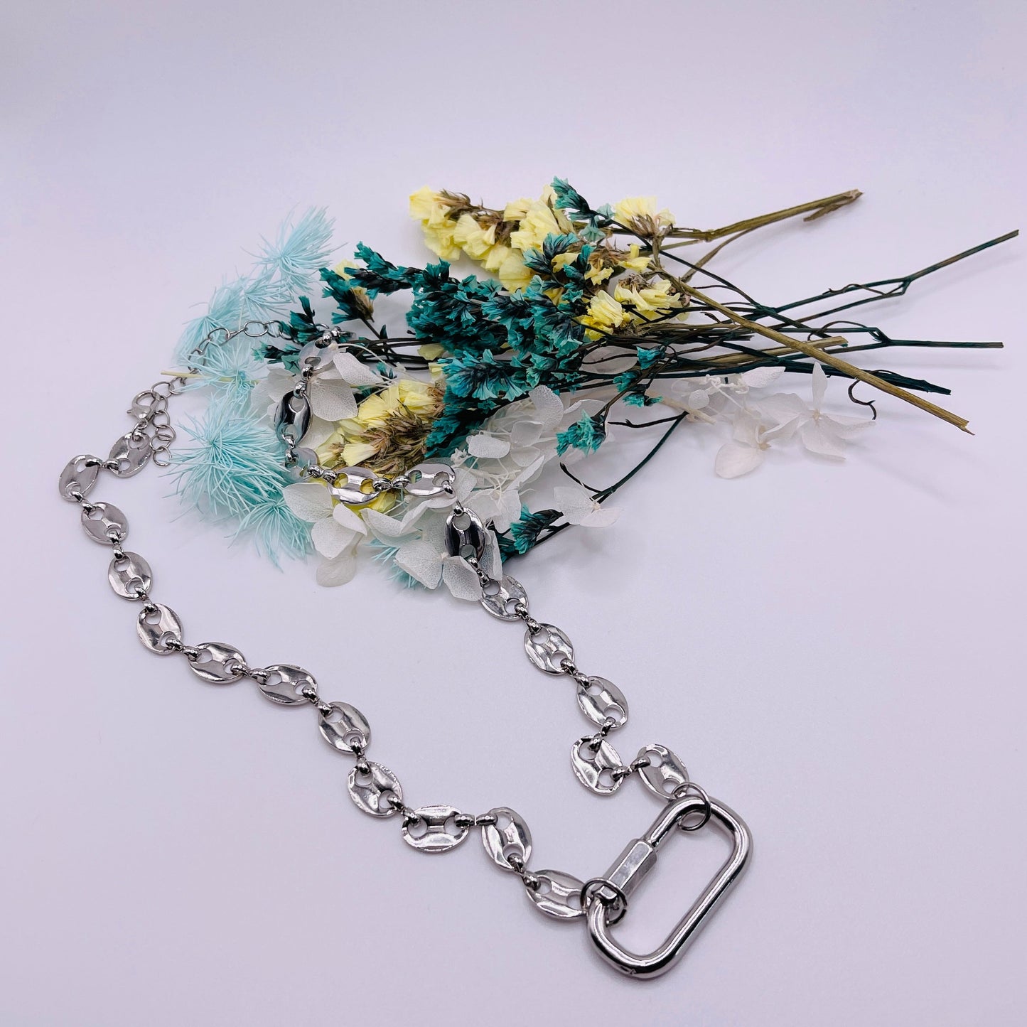Peace Carabiner Necklace