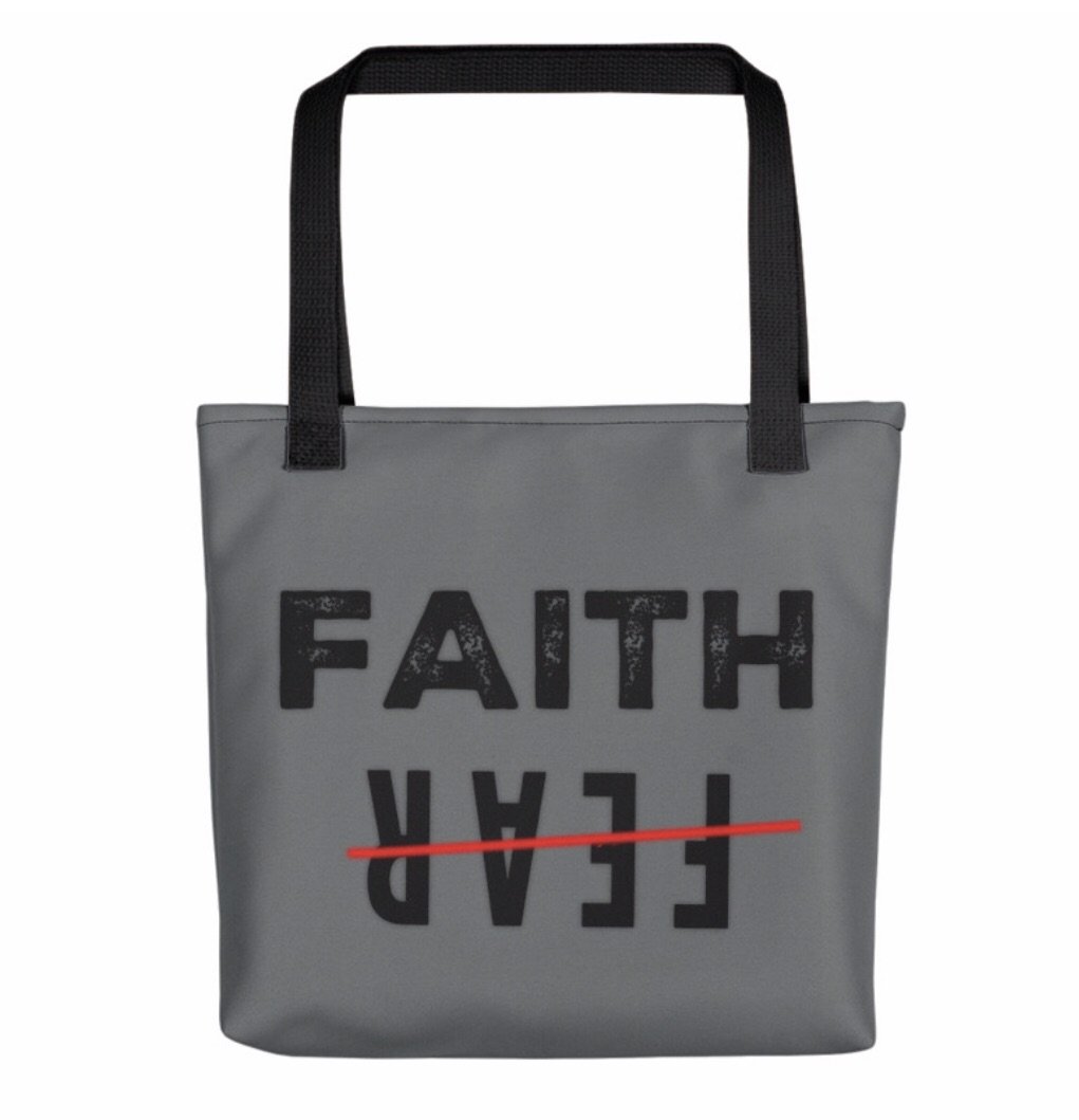 Faith over best sale fear purse