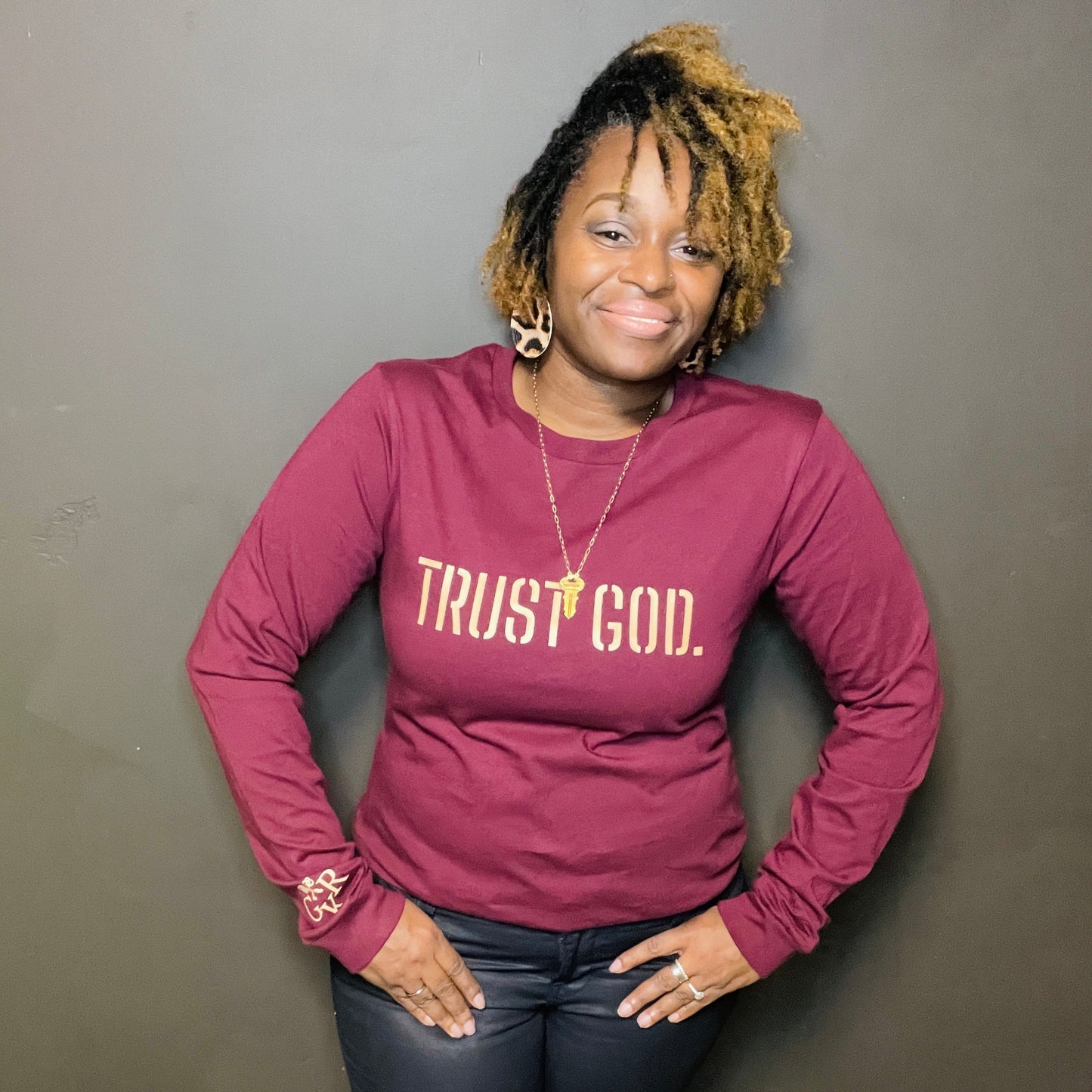 Trust God Unisex Long-Sleeve Tee