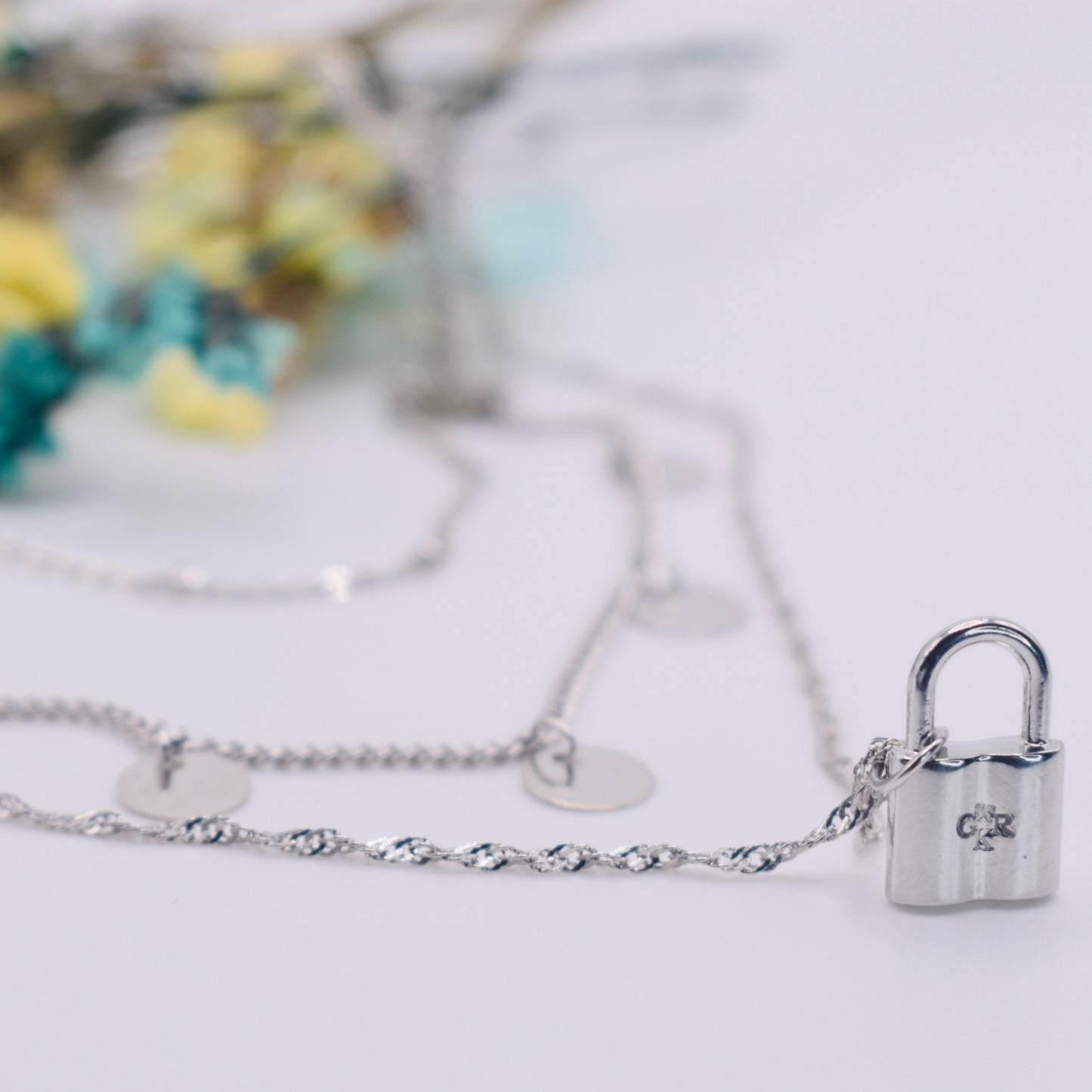 Layered with Wisdom Lock Necklace